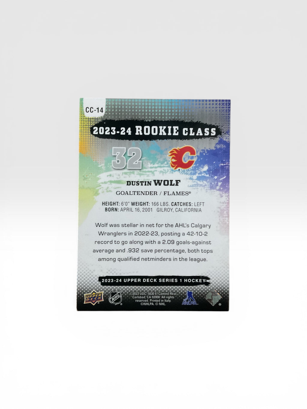 Dustin Wolf 2023-24 Rookie Class